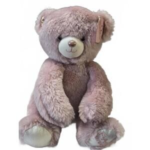 FAO Schwarz Sparklers Plush Teddy Bear Pink Glitter